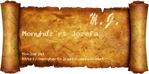 Menyhért Jozefa névjegykártya